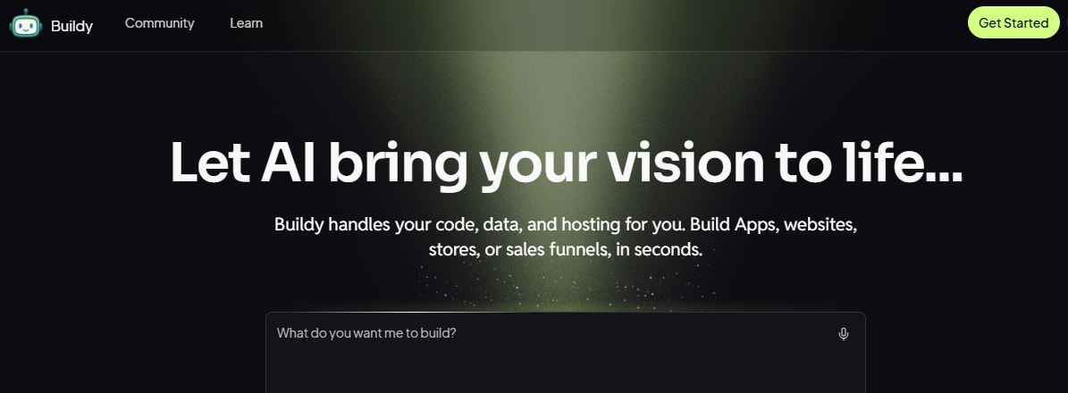 Buildy main screen shot